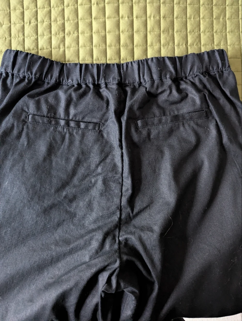 BANANA REPUBLIC Women's  Black Linen Blend Tapered High Waist Pants Medium